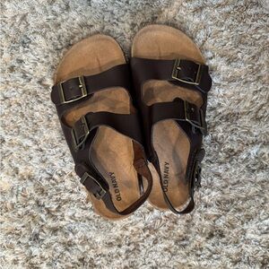 Old Navy Kids Brown Buckle Cork Sandals – Size 10